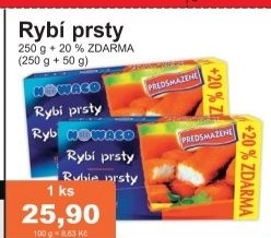 Rybi prsty predsmazene nowaco