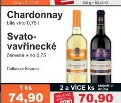 Vino chardonnay cellarium bisencii zamecke vinarstvi bzenec