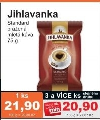 Kava mleta standard jihlavanka