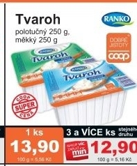Tvaroh polotucny ranko
