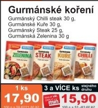 Koreni gurmansky chilli steak vitana
