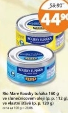 Tunak kousky ve vlastni stave rio mare