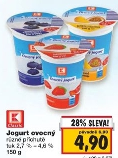Jogurt ovocny k classic