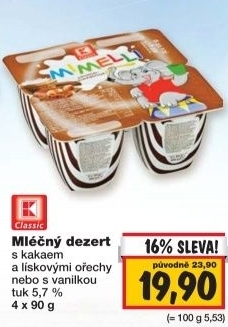 Dezert mlecny mimelli k classic