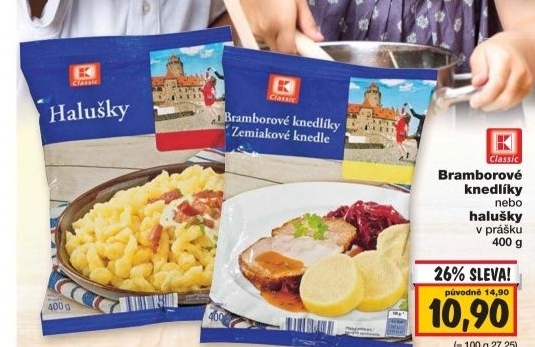 Knedliky bramborove v prasku k classic