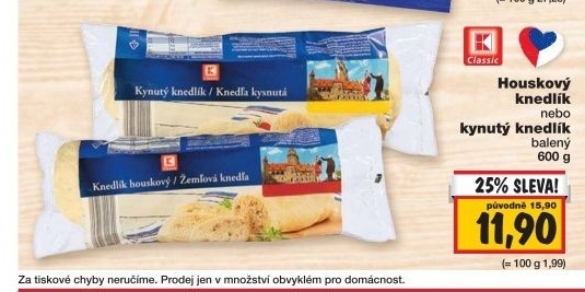 Knedlik houskovy k classic