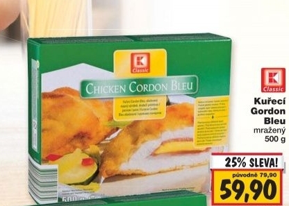 Cordon bleu kureci mrazeny k classic