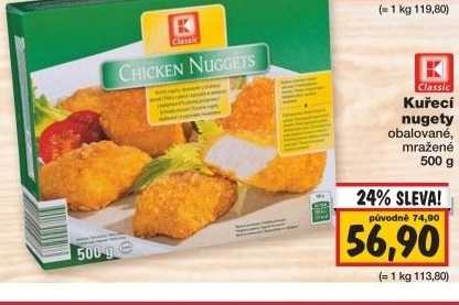 Nugetky kureci mrazene k classic