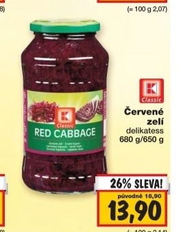 Zeli cervene sterilovane k classic
