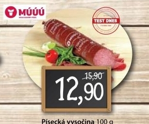 Salam vysocina pisecka maso uzeniny pisek
