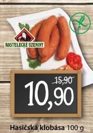 Klobasa hasicska kostelecke uzeniny
