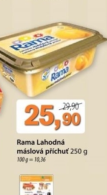 Margarin lahodna maslova prichut rama