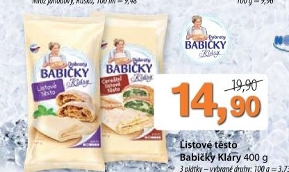 Testo listove dobroty babicky klary