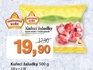 Zaludky kureci mrazene vodnanske kure