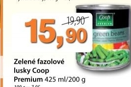 Lusky fazolove zelene v nalevu coop premium