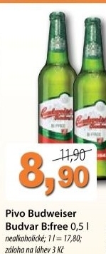 Pivo nealkoholicke b free budweiser budvar