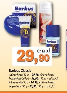 Voda po holeni barbus