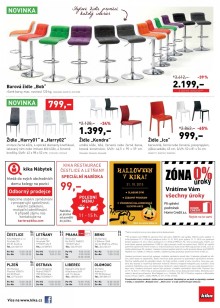 akční leták Kika nábytek 19.10.2015-8.11.2015