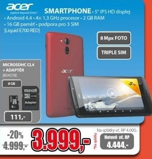 Acer, smartphone