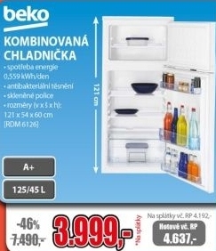 Beko, kombinovaná chladnička
