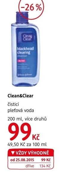 Pletova voda cistici clean clear