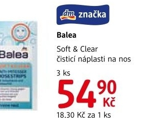 Naplasti na nos cistici soft clear balea