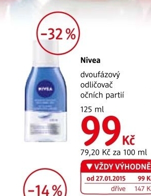 Odlicovac oci dvoufazovy nivea