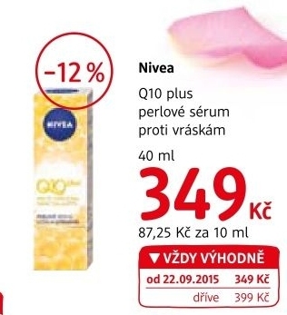 Serum pletove proti vraskam perlove q10 plus nivea