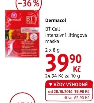 Maska pletova liftingova botocell dermacol