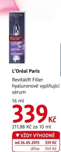 Serum pletove proti vraskam revitalift filler l oreal