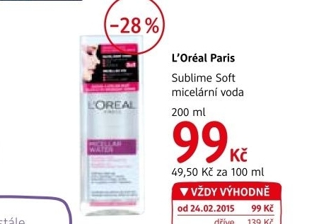 Micelarni voda cistici sublime l oreal