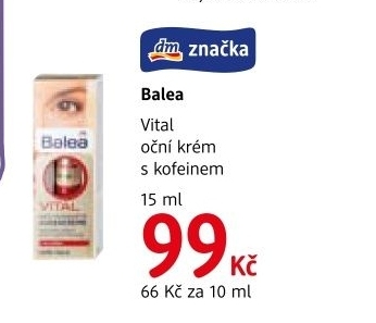 Krem ocni s kofeinem vital balea