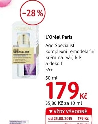 Krem pletovy remodelacni age specialist l oreal