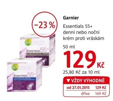 Krem pletovy proti vraskam essentials garnier