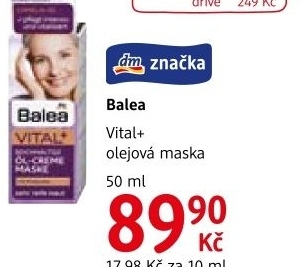Maska pletova olejova vital balea