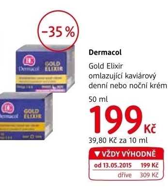 Krem pletovy omlazujici gold elixir dermacol