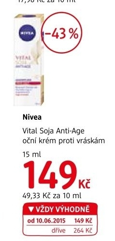 Krem ocni proti vraskam anti age soja vital nivea