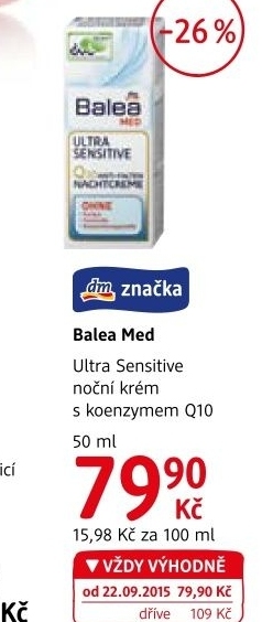 Krem pletovy ultra sensitive med balea