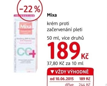 Krem pletovy proti zacervenani mixa