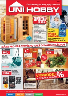 akční leták UNI HOBBY 22.10.2015-4.11.2015