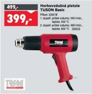 Tuson Basic, horkovzdušná pistole