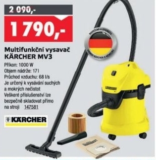 Kärcher MV3, multifunkční vysavač