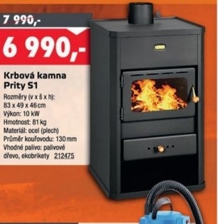 Prity S1, krbová kamna
