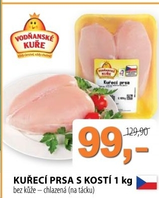 Prsa kureci s kosti vodnanske kure