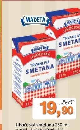 Smetana ke slehani trvanliva jihoceska madeta 31