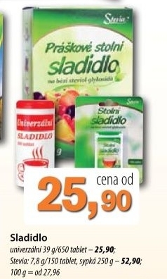 Sladidlo univerzalni fan