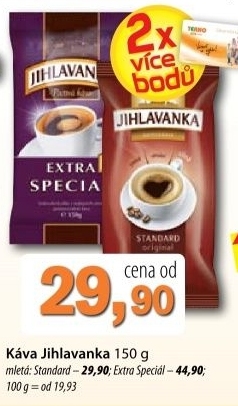 Kava mleta standard jihlavanka