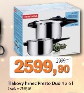 Hrnec tlakovy presto duo tescoma