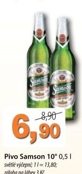 Pivo svetle vycepni 10 samson