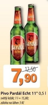 Pivo svetly lezak 11 echt pardal